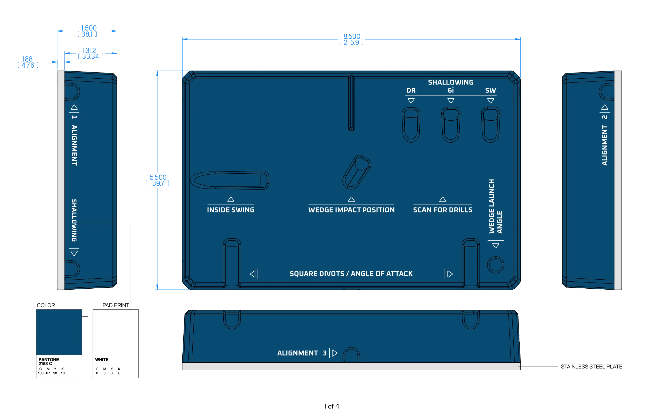 Blue Brick CAD design showing detailed construction and dimensions